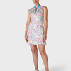 Callaway Chev Floral Dress W/Back Flounce