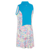 Callaway Chev Floral Dress W/Back Flounce