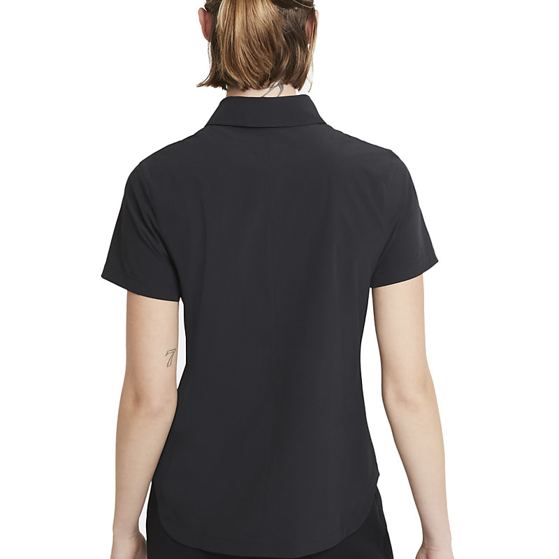 Nike Women's Flex Ace Polo Black/White 