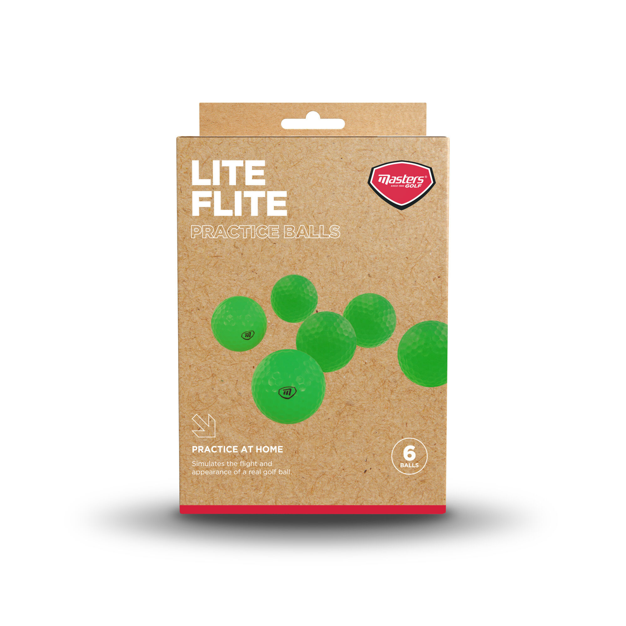 Masters Rainbow Foam Practice Golf Balls - Pack of 6