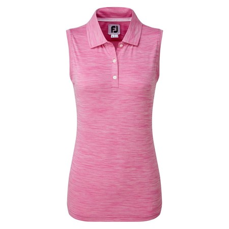 FootJoy Womens Lisle Sleeveless Shirt with Neck Trim