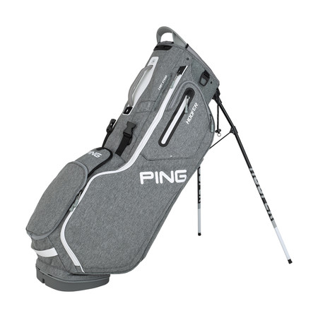 Ping Hoofer Stand Bag Heather Grey White