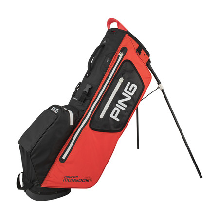 Ping Hoofer Monsoon Stand Bag Scarlet Black White