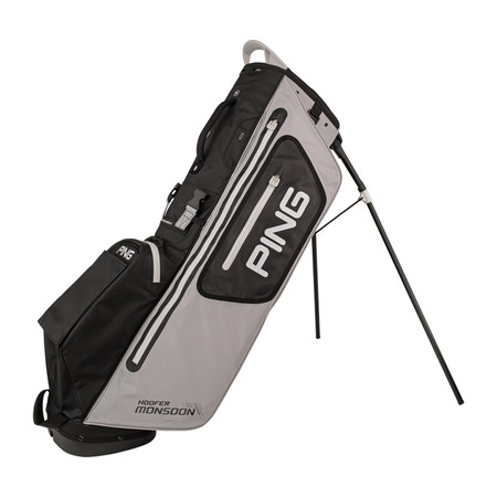 Ping Hoofer Monsoon Stand Bag Lite Grey BLack White