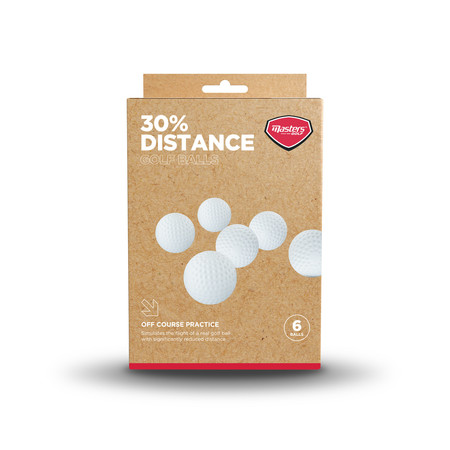 Masters 30% Distance Golf Balls pack 6