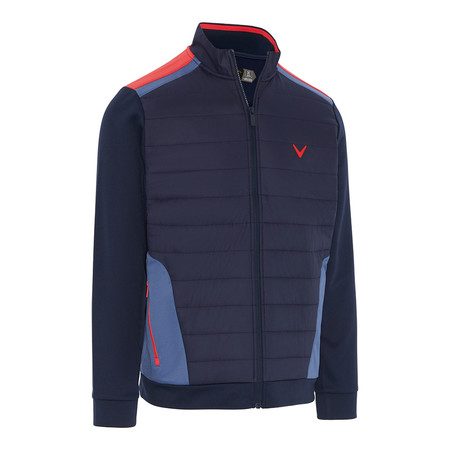 Callaway Racer Mixed Media Quilted Jacket