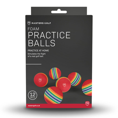 Masters Foam Practice Balls Pack 12