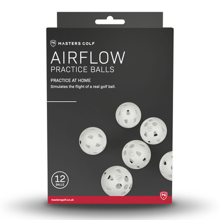 Masters Airflow XP Practice Balls White Pack 12