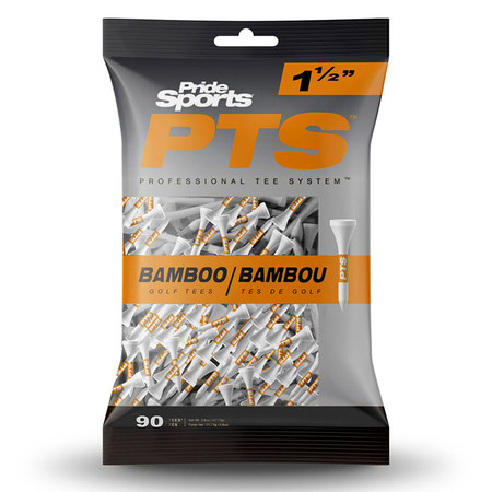 Pride PTS Bamboo Tees  - 38 mm Tees Orange Pack 90